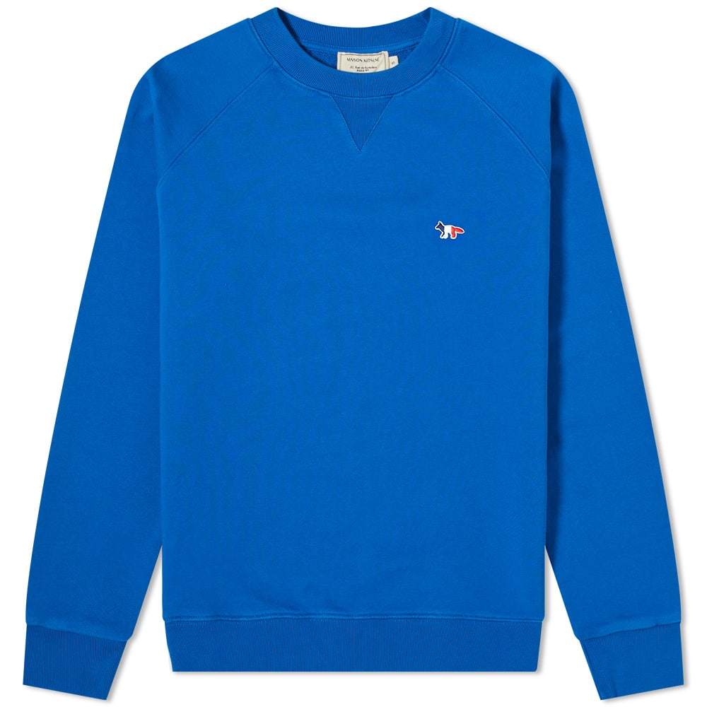 Maison Kitsuné Tricolor Fox Patch Clean Crew Sweat Maison Kitsune