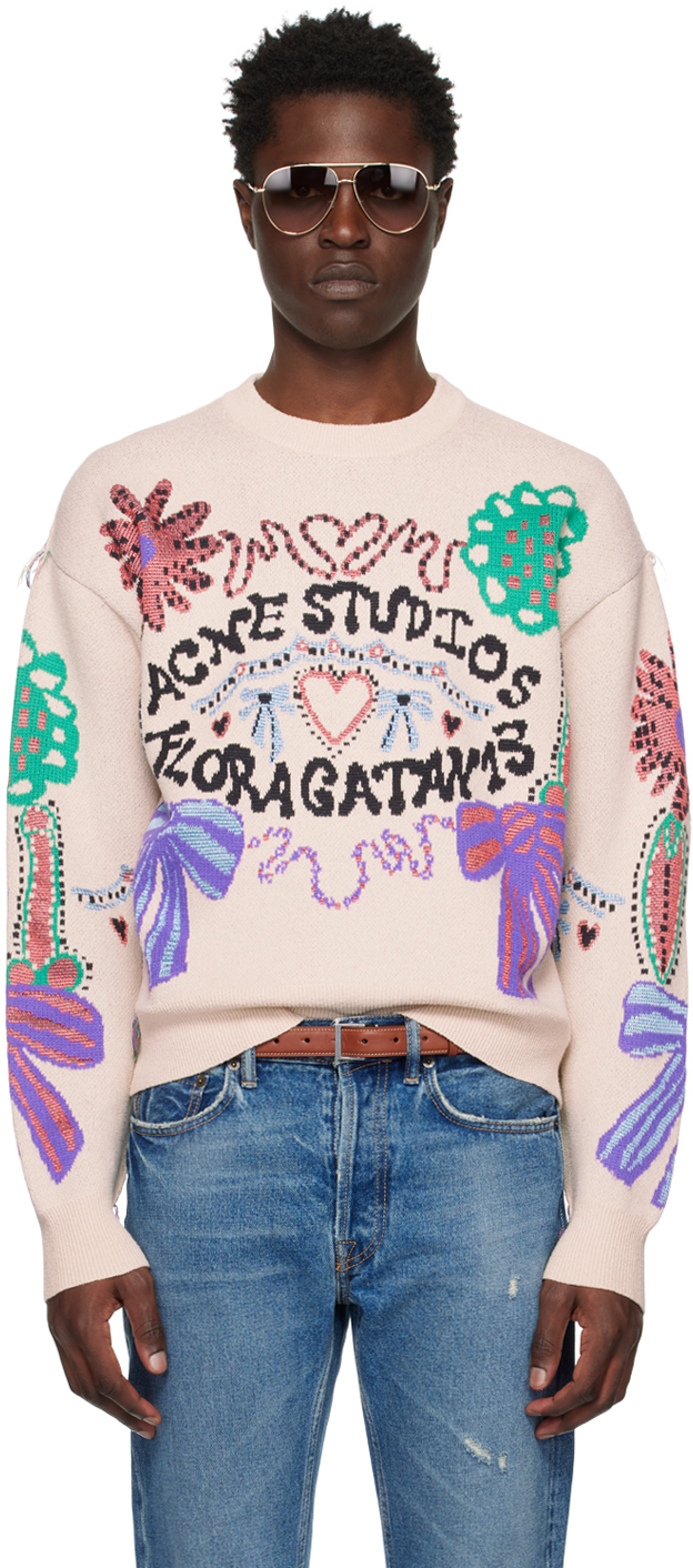 Acne Studios Multicolor 'Floragatan' Sweater Acne Studios