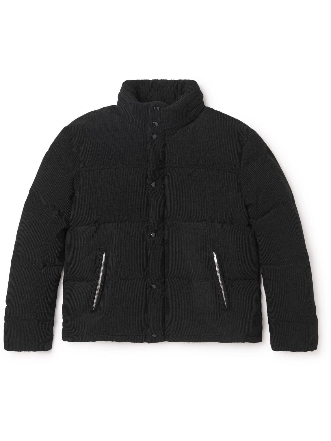 SAINT LAURENT - Quilted Wool and Cotton-Blend Corduroy Down Jacket ...