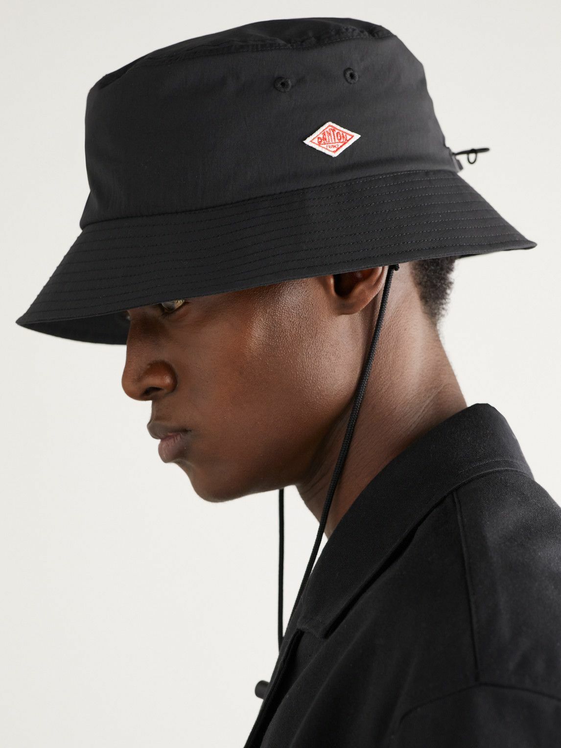 Danton - Logo-Appliquéd Shell Bucket Hat Danton