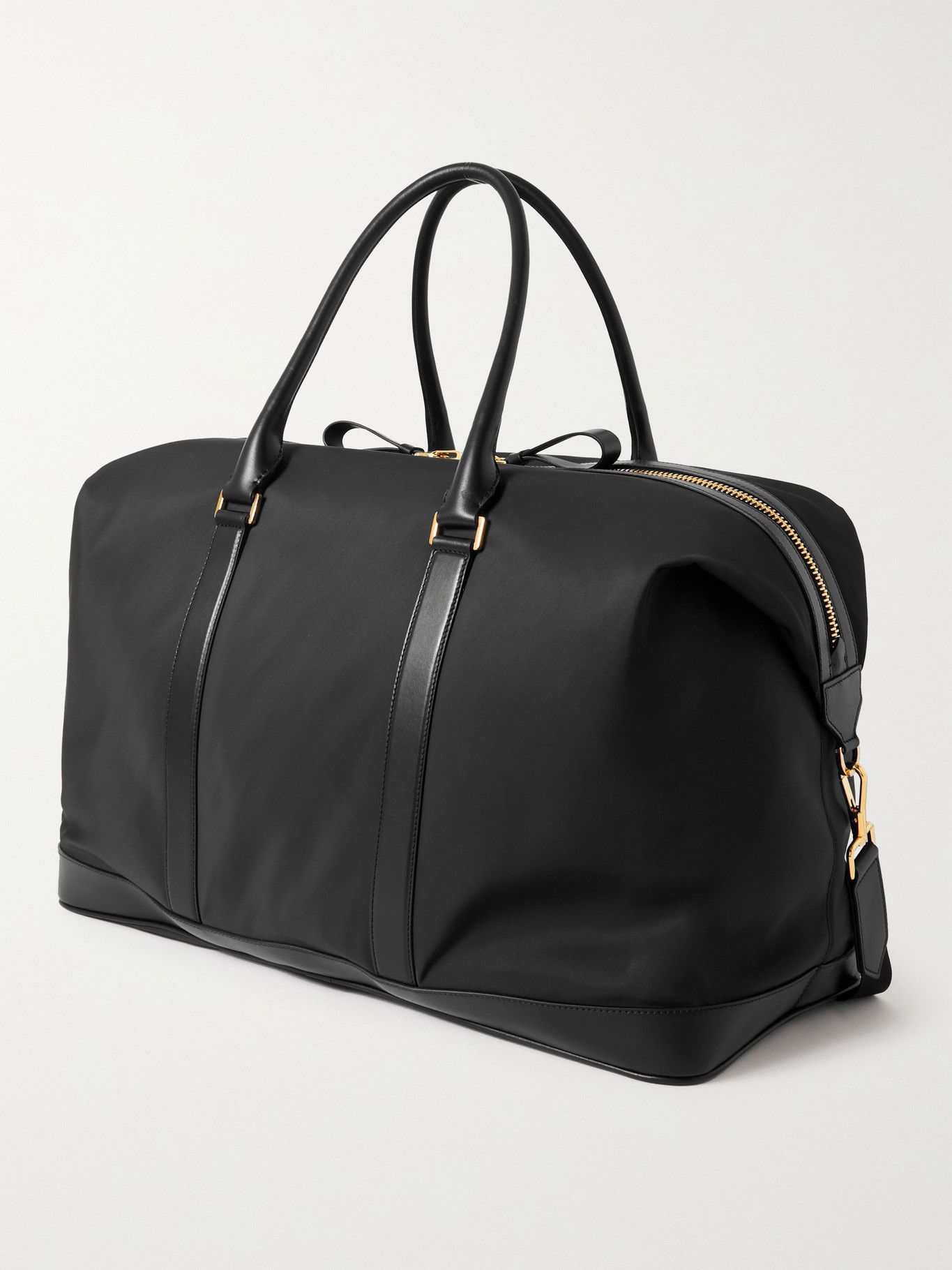 TOM FORD - Leather-Trimmed Nylon Holdall TOM FORD