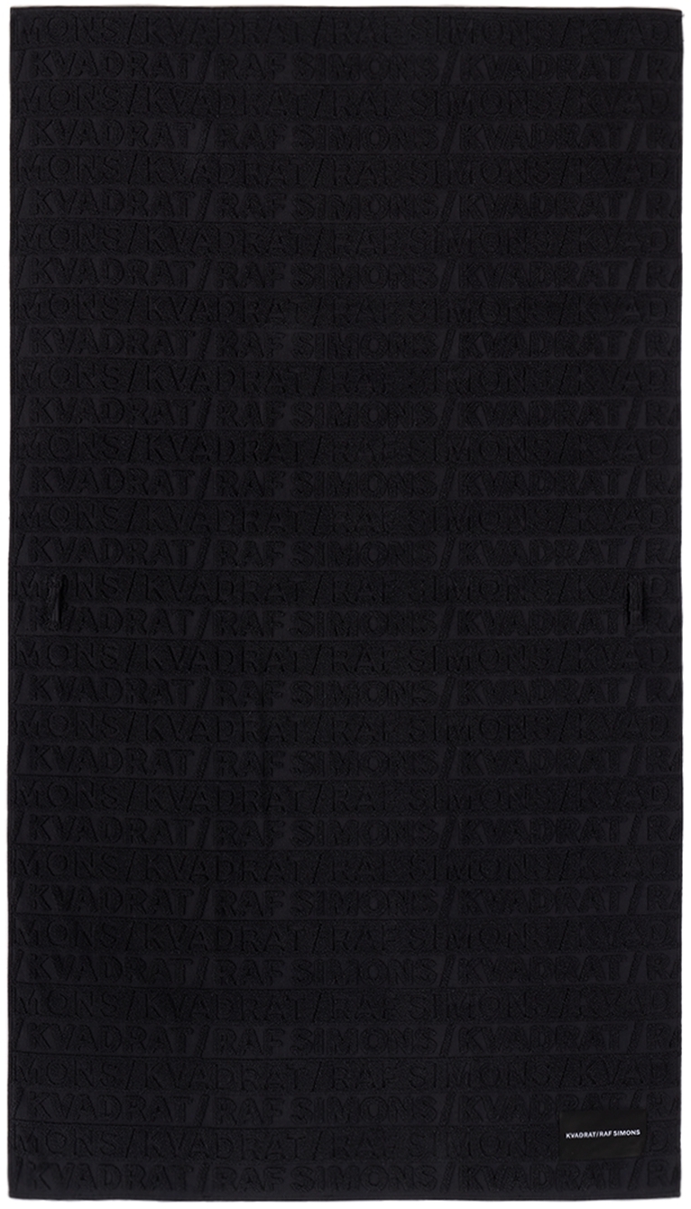 Kvadrat/Raf Simons Black Beach Towel