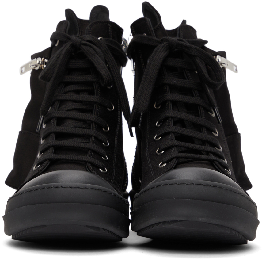 Rick Owens Drkshdw Doeskin Cargo High Sneakers Rick Owens Drkshdw