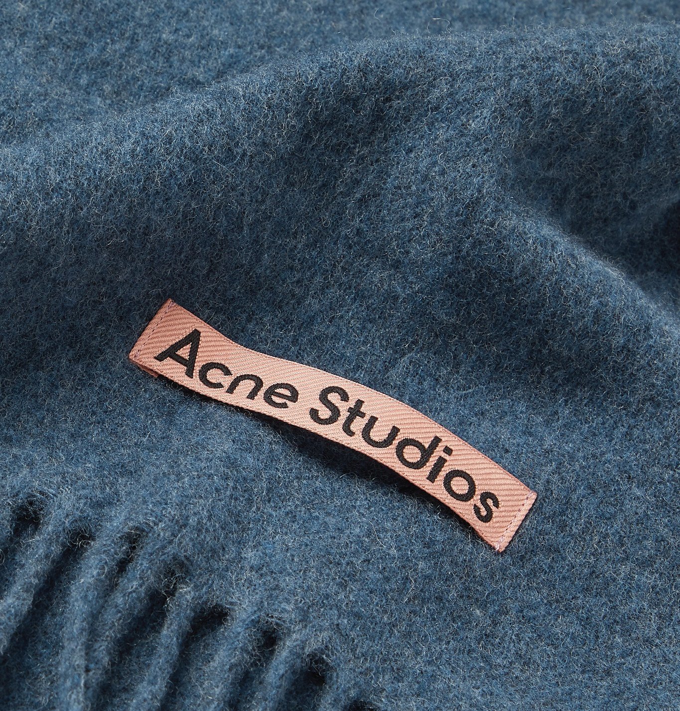 Wool Scarf - Blue Acne Studios