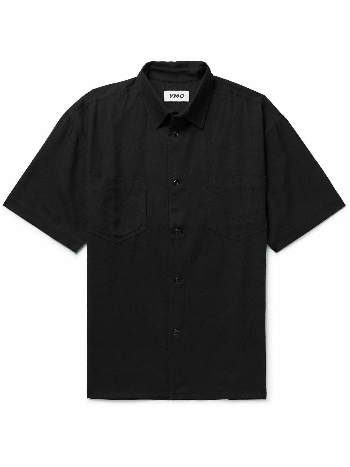 YMC - Mitchum Appliquéd Cotton Shirt - Black YMC
