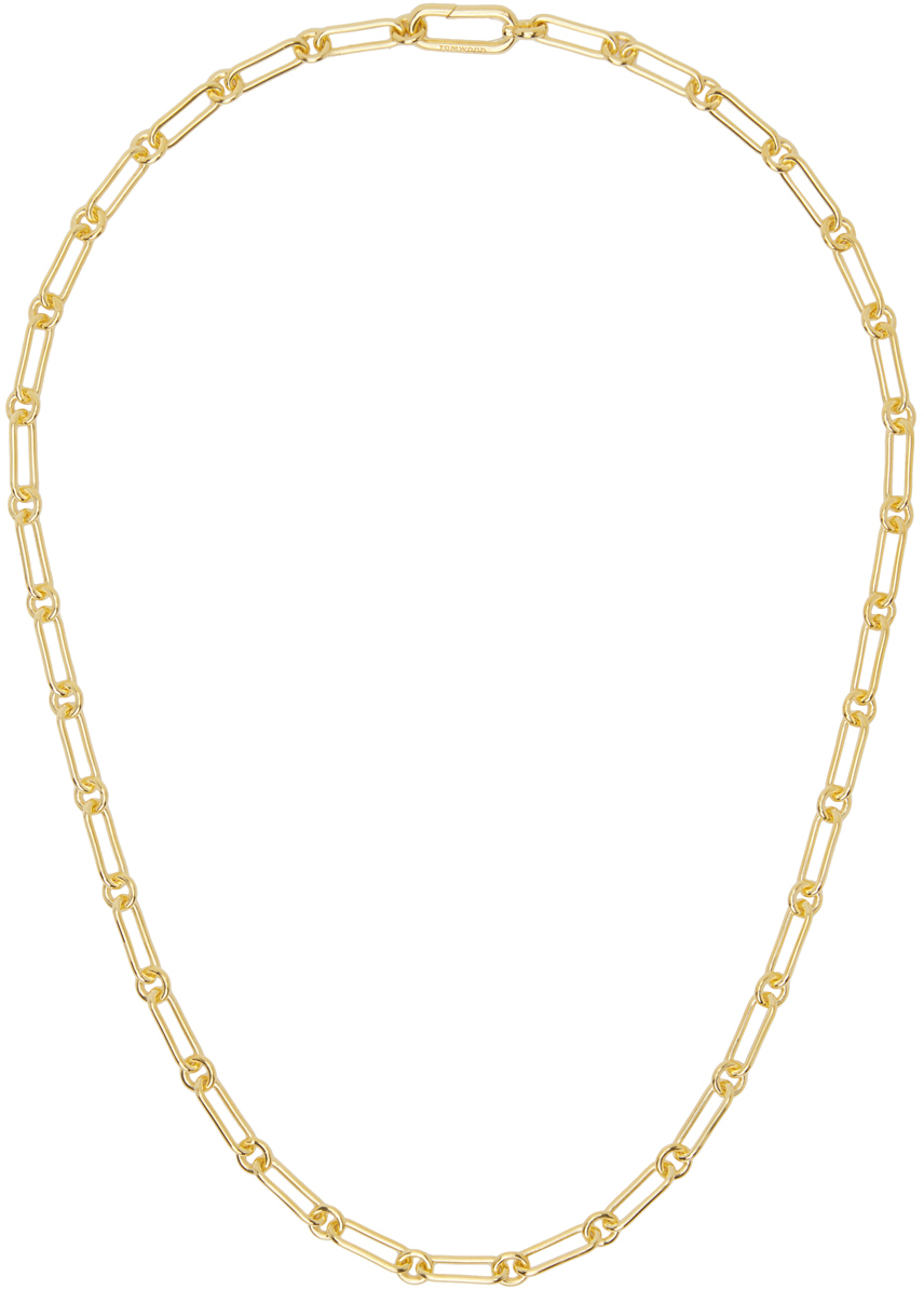 Tom Wood Gold Cable Chain Necklace Tom Wood