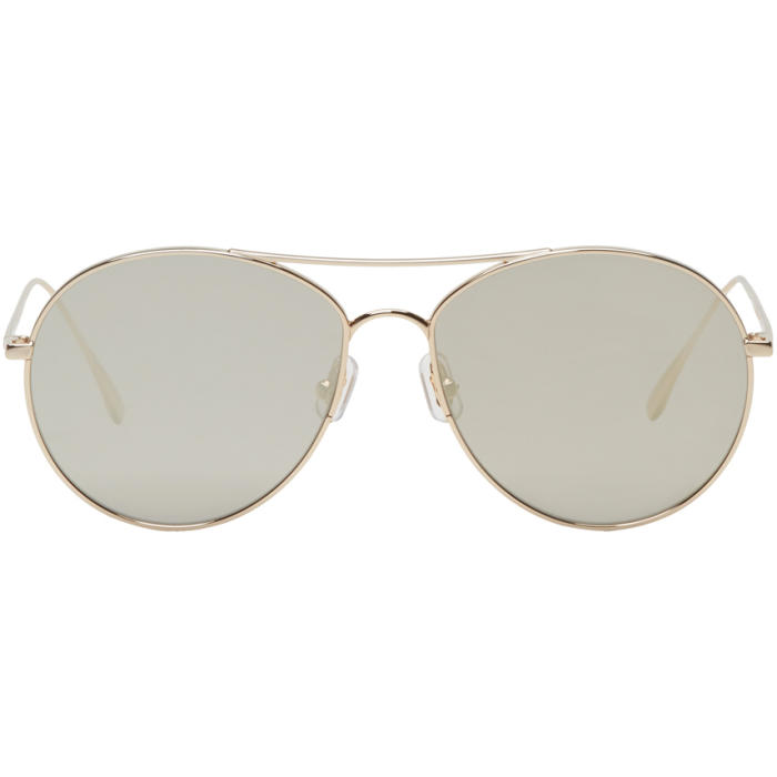 Gentle Monster Gold Ranny Ring Aviator Sunglasses Gentle Monster