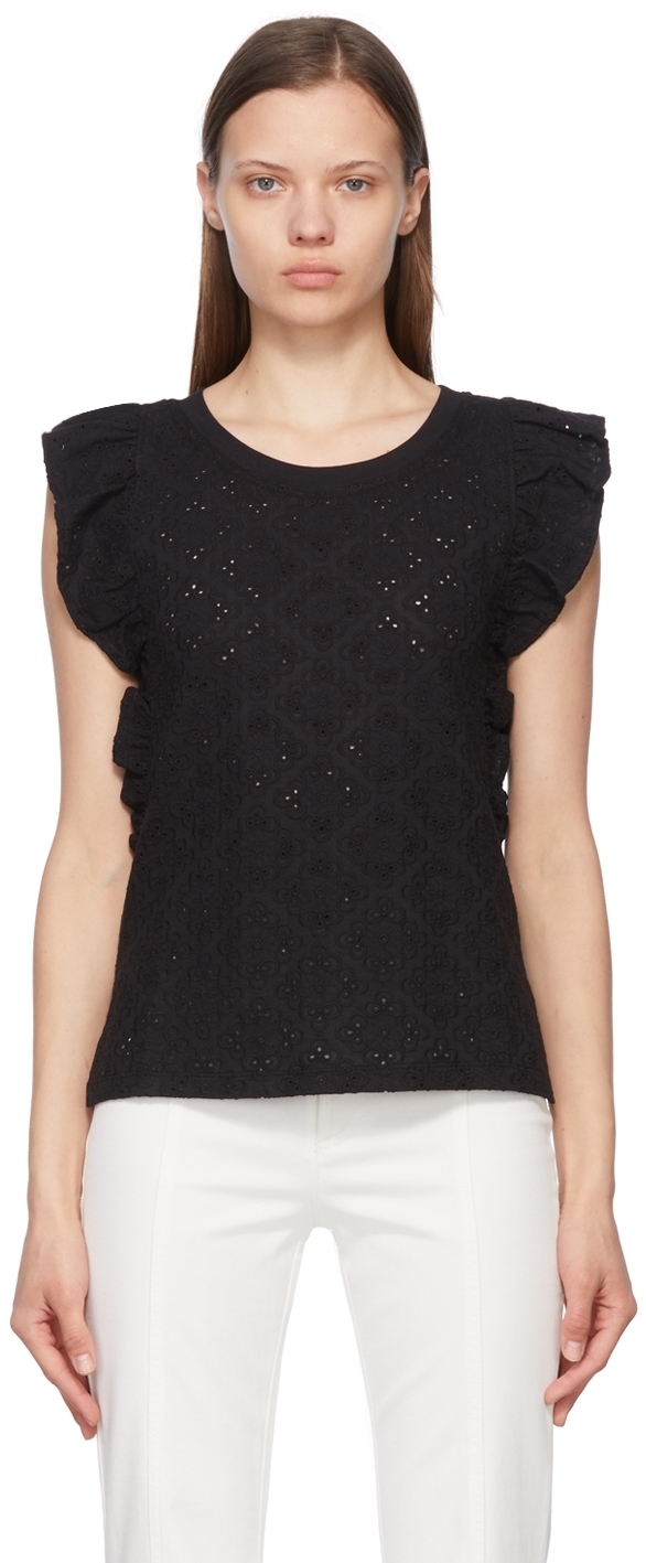 See by Chloé Black Cotton Blouse See by Chloe