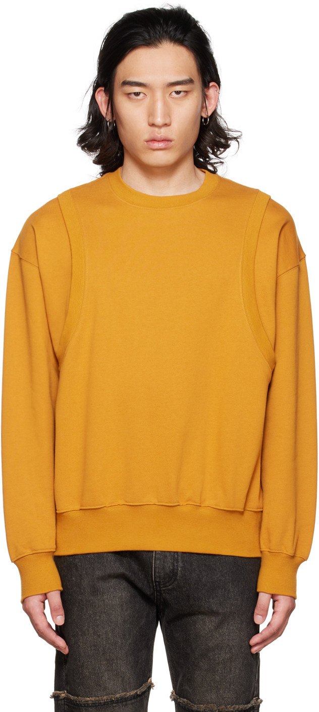 Photo: DRAE SSENSE Exclusive Orange Embroidered Sweatshirt