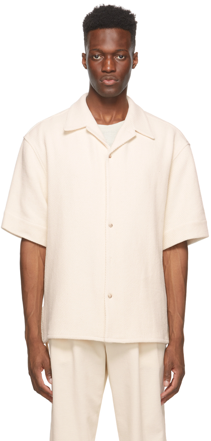 LE17SEPTEMBRE Off-White Open Collar Shirt LE17SEPTEMBRE