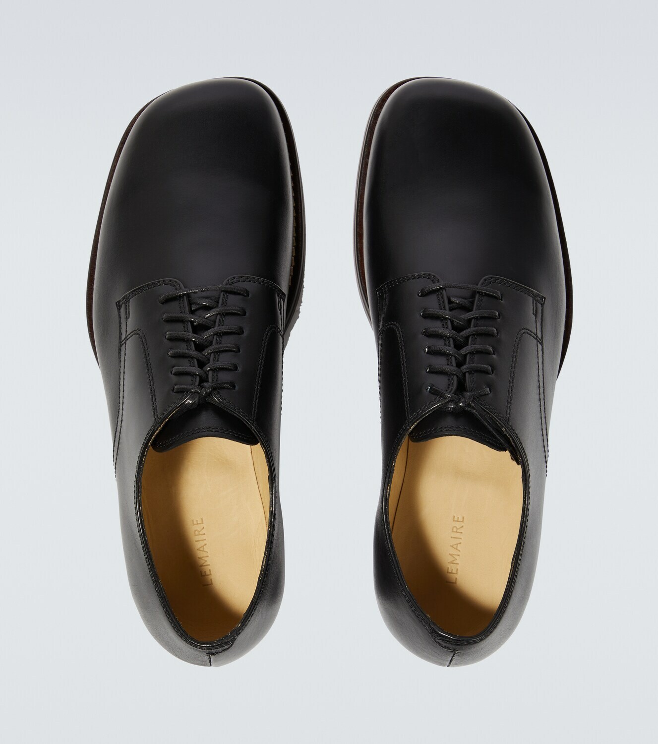 Lemaire - Square leather Derby shoes Lemaire