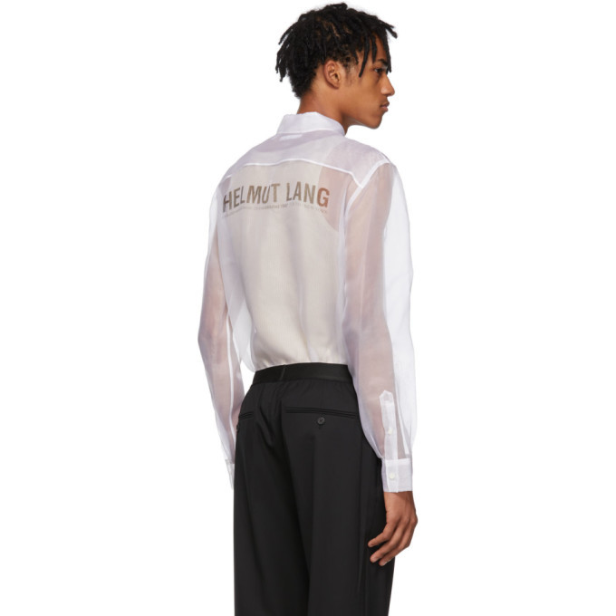 helmut lang transparent shirt