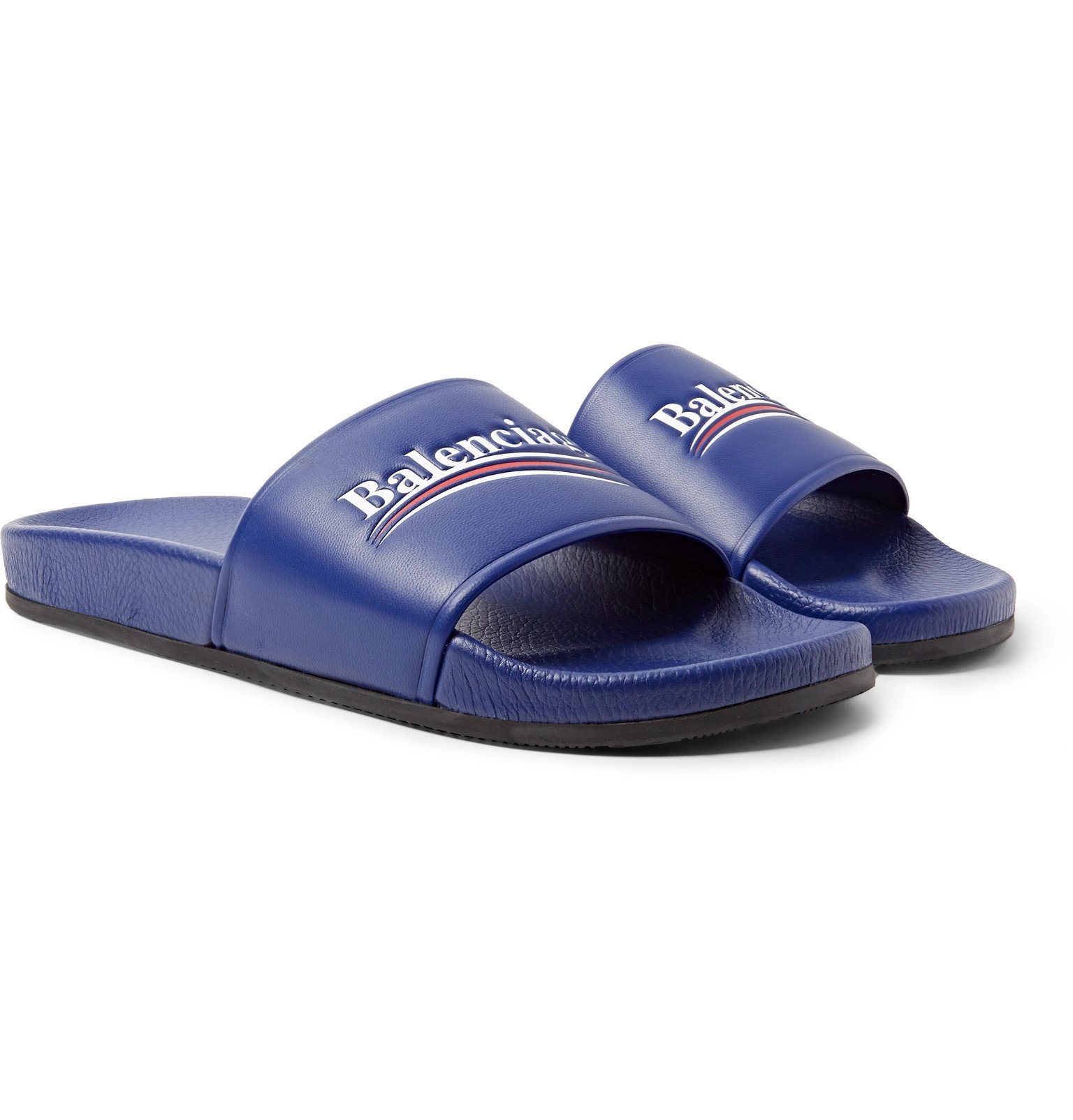 balenciaga slides blue