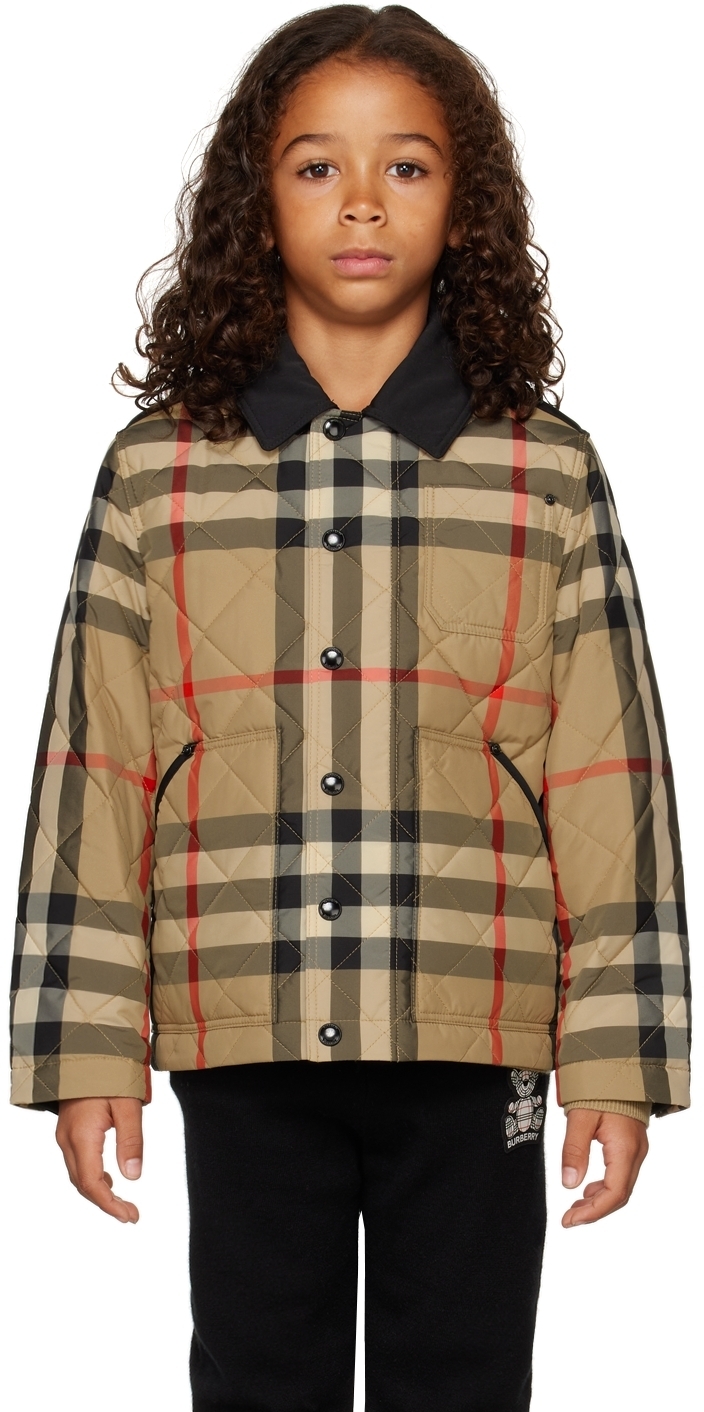 Burberry Kids Beige Renfred Jacket Burberry