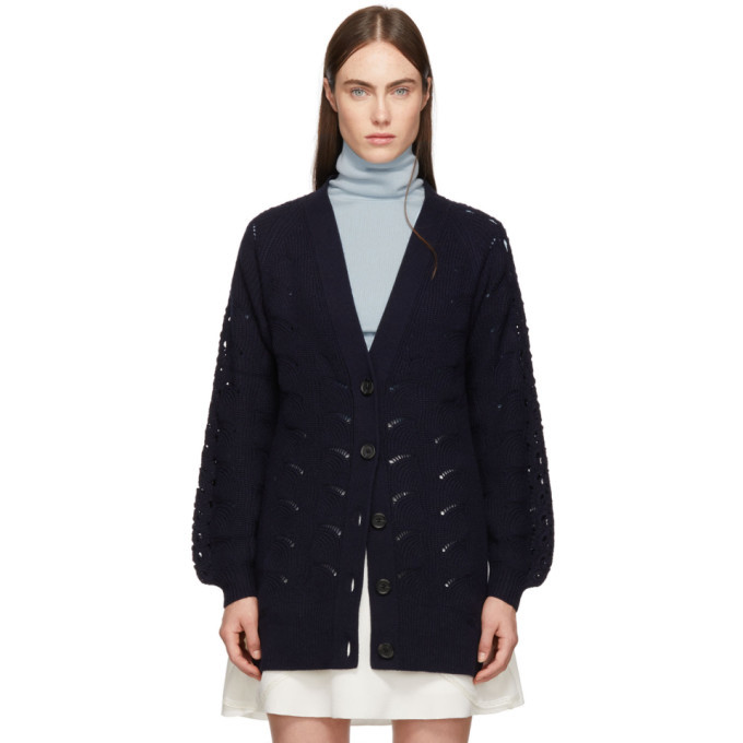 See by Chloe Navy V-Neck Cardigan See by Chloe