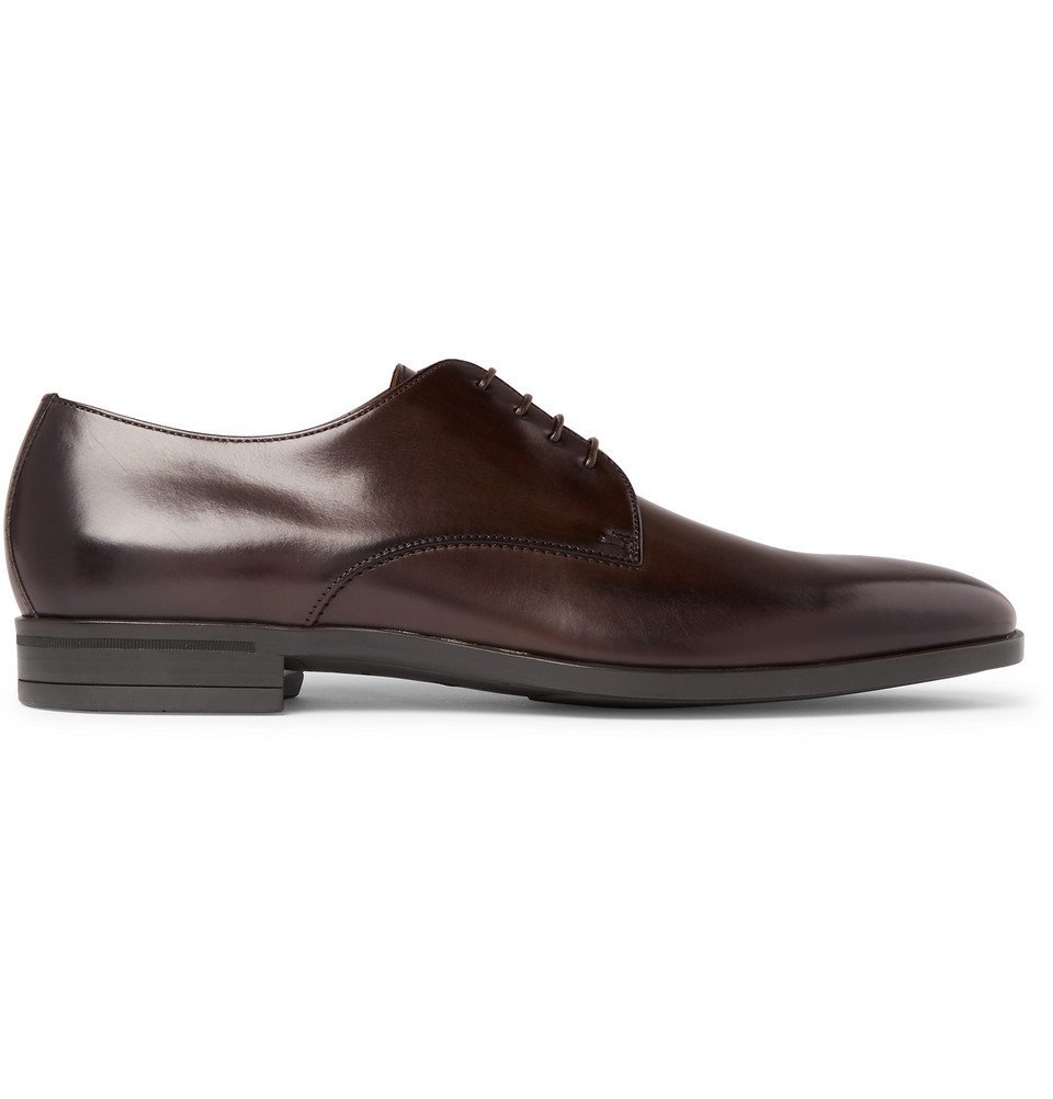 hugo boss brown derby shoes