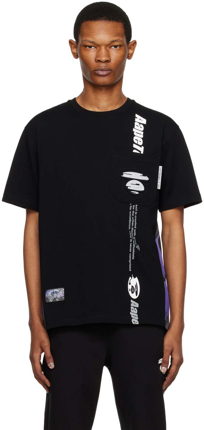 AAPE by A Bathing Ape Black Fancy T-Shirt AAPE by A Bathing Ape