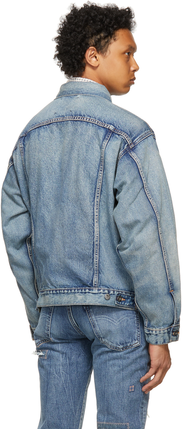 Levi's Made & Crafted Blue Denim Oversized Type II Trucker Jacket Levis  Made and Crafted