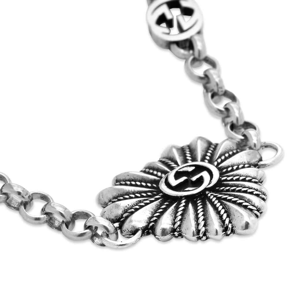 Gucci Women's Jewellery GG Interlocking Heart Bracelet in Silver Gucci