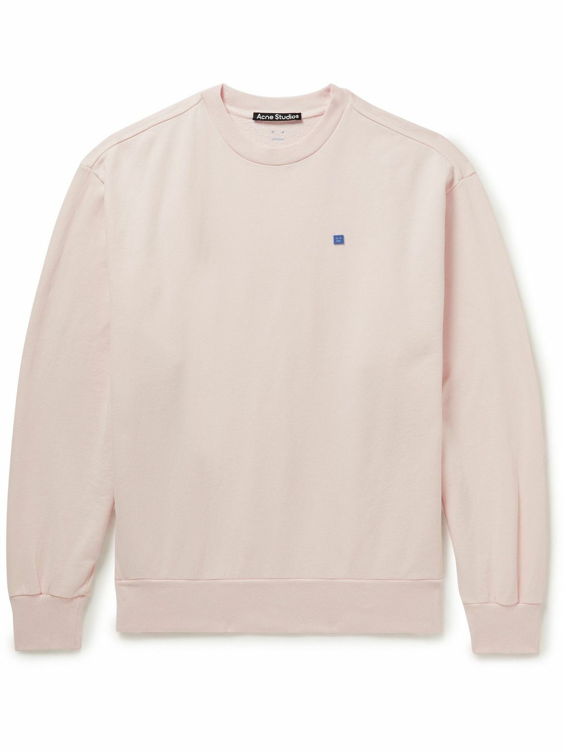Acne Studios - Logo-Appliquéd Garment-Dyed Cotton-Jersey Sweatshirt ...