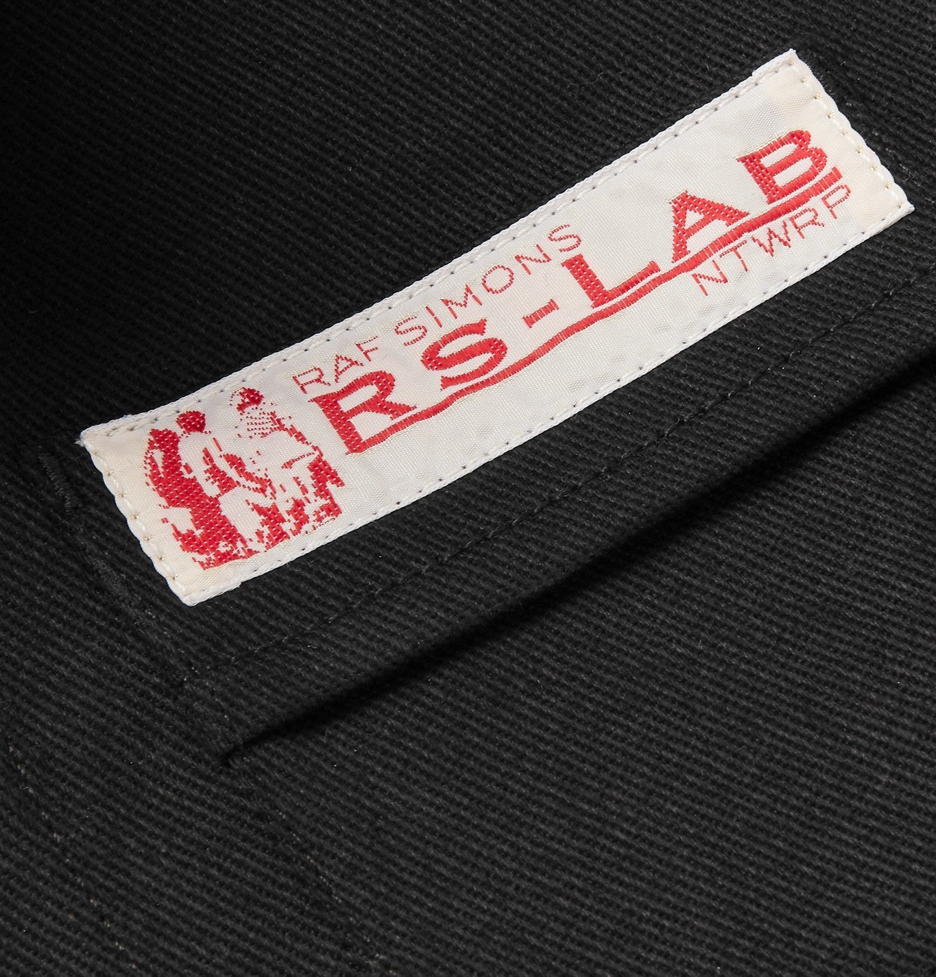 Raf Simons - Logo-Appliquéd Denim Overshirt - Black Raf Simons