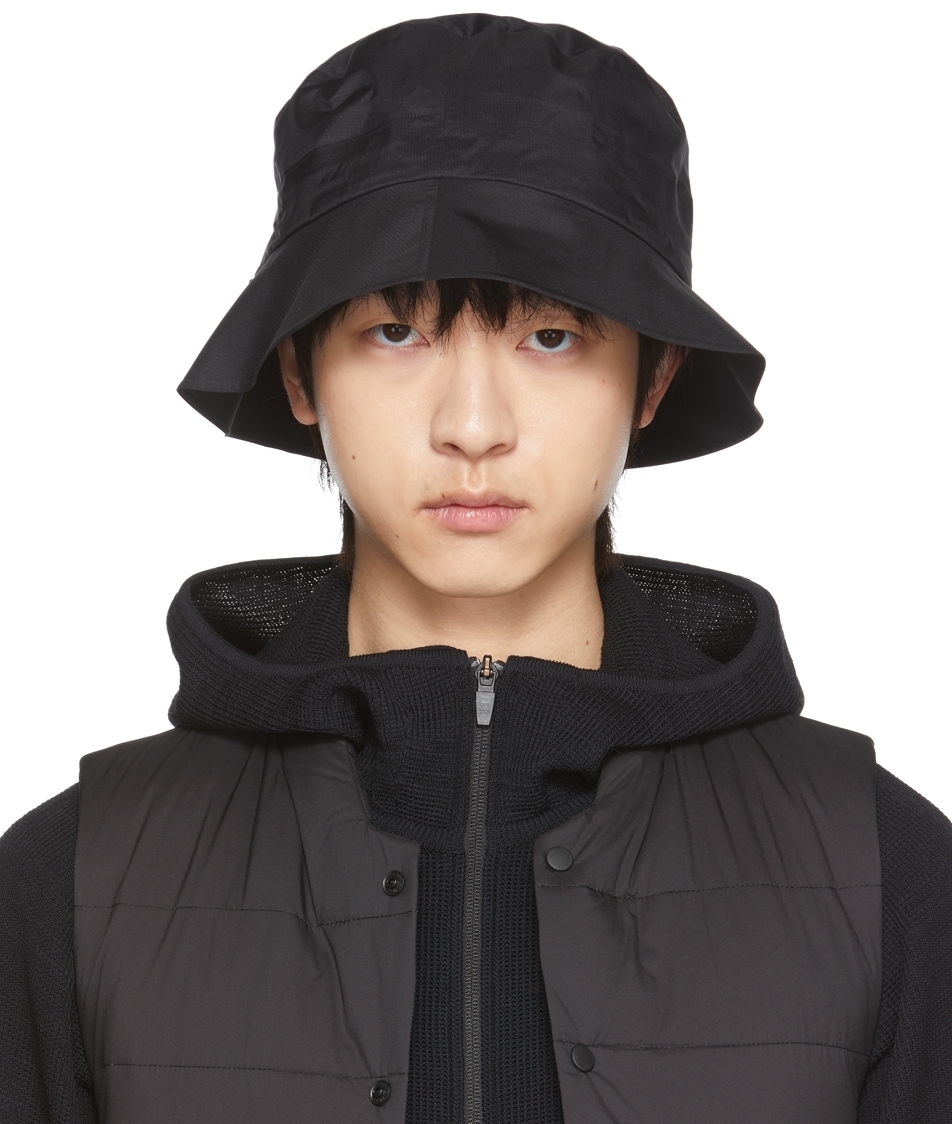 Snow Peak Black Rain Bucket Hat Snow Peak