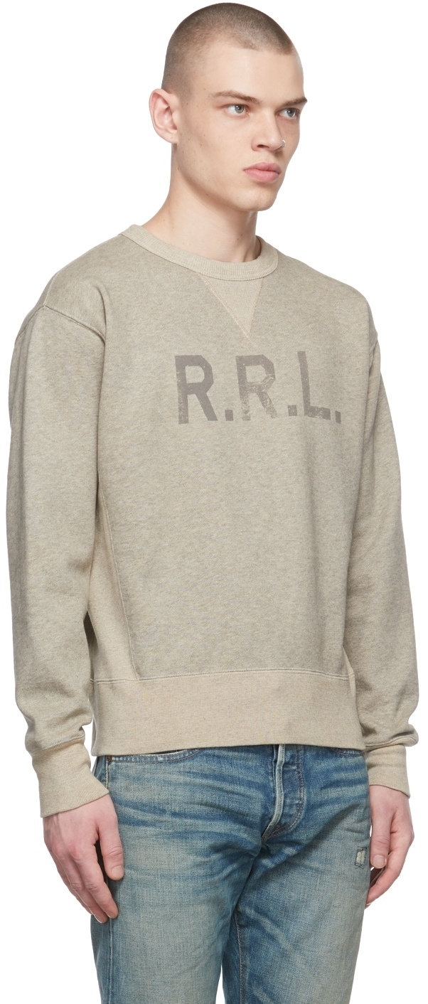 rrl fleece crewneck sweatshirt