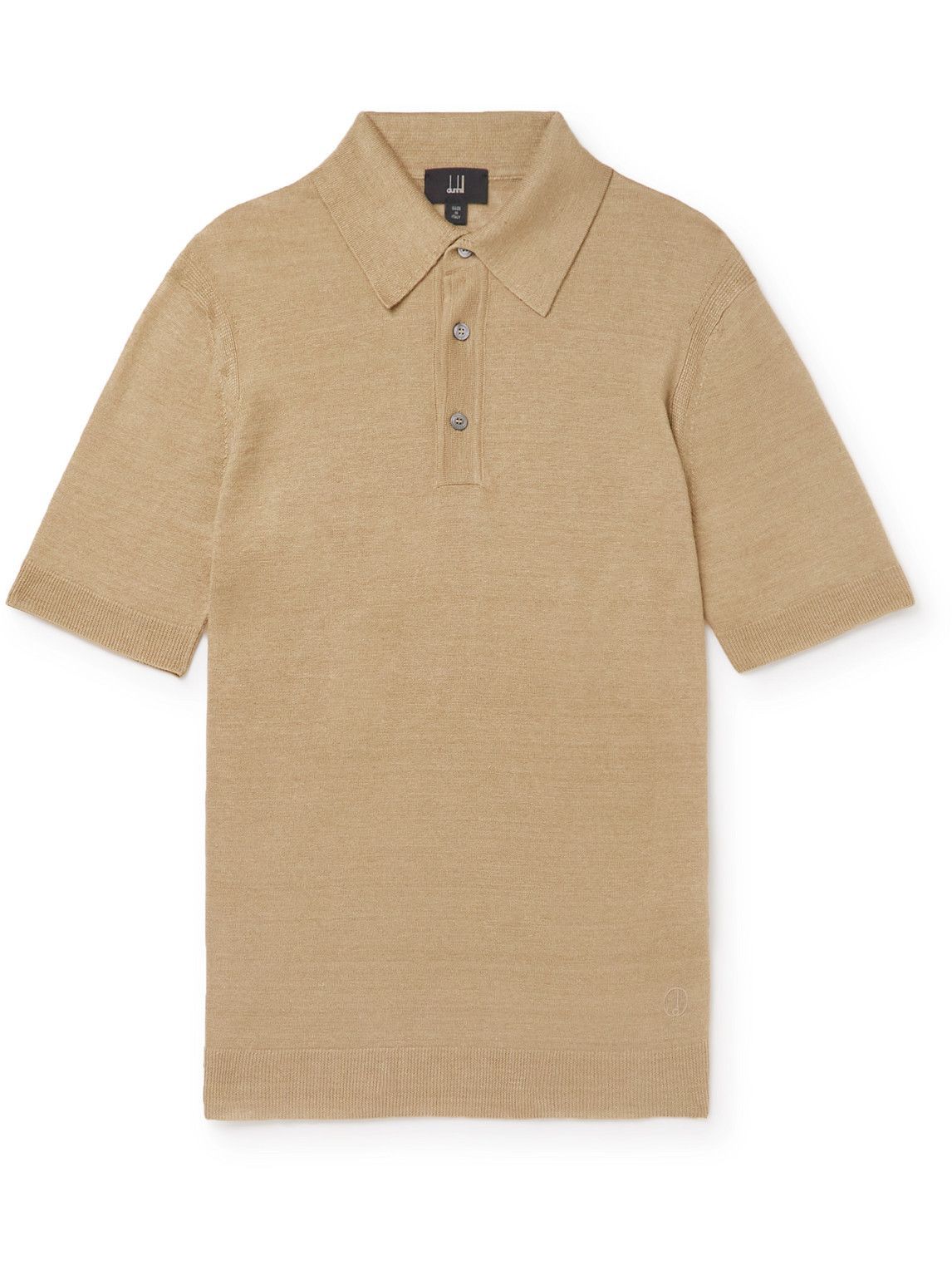 Dunhill - Slim-Fit Linen Polo Shirt - Brown Dunhill