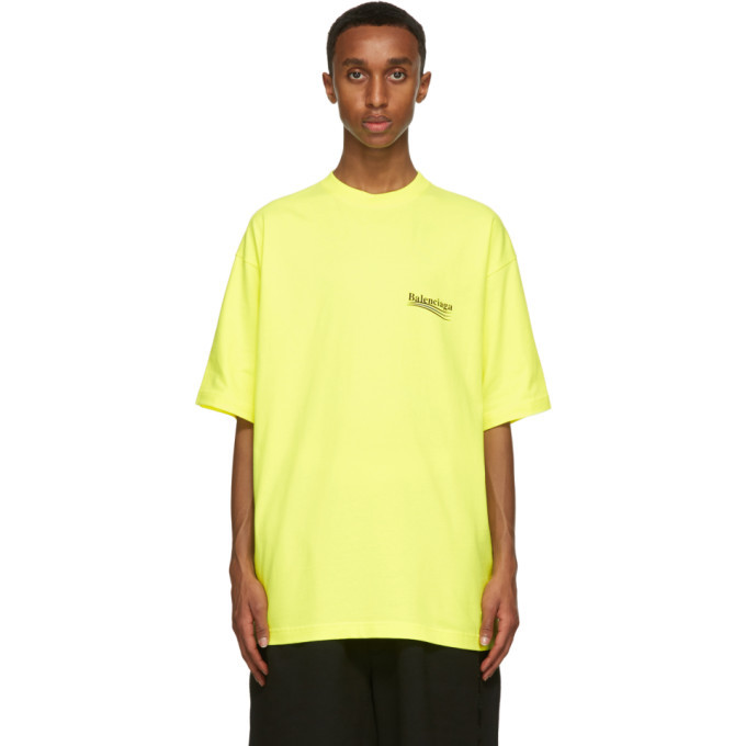 Balenciaga Yellow Political Campaign T-Shirt Balenciaga