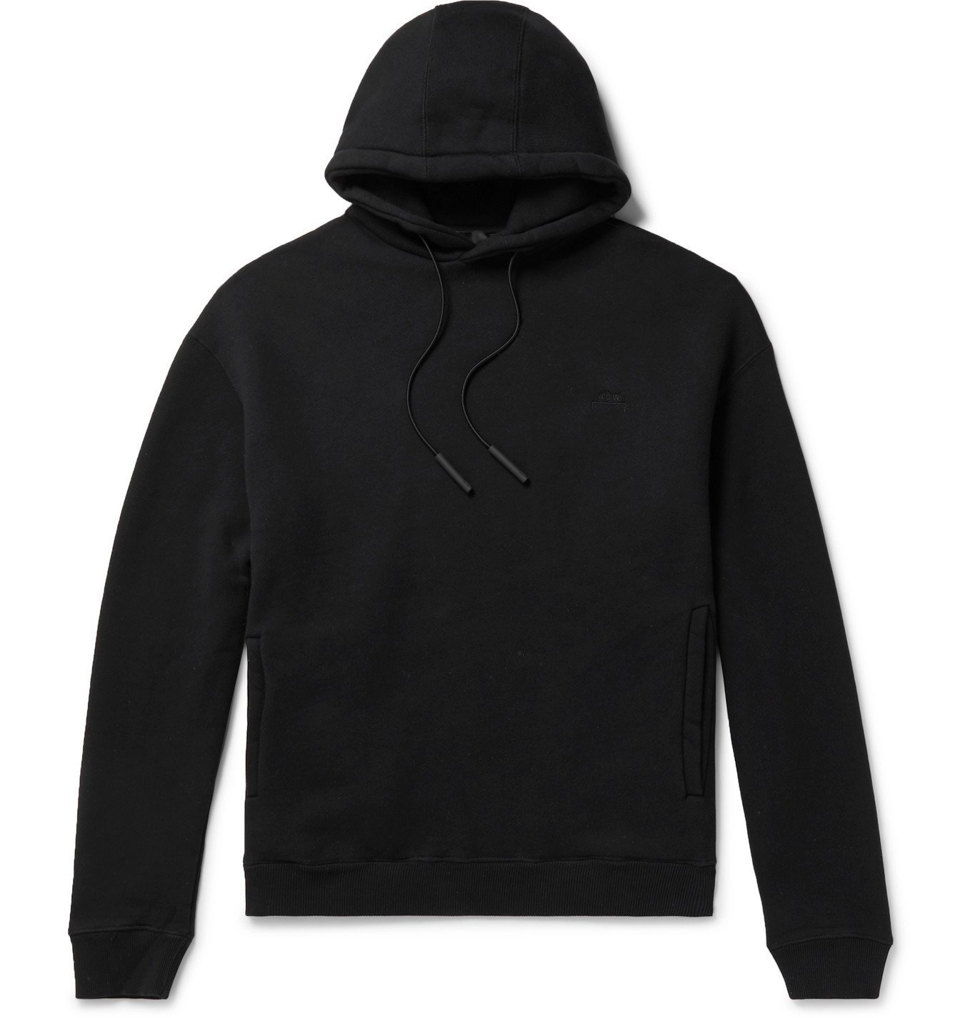 A Cold Wall Bracket Loopback Cotton Jersey Hoodie Black A Cold Wall