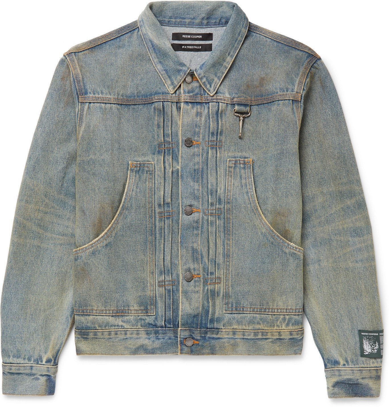 Distressed Denim Jacket - Blue Reese Cooper