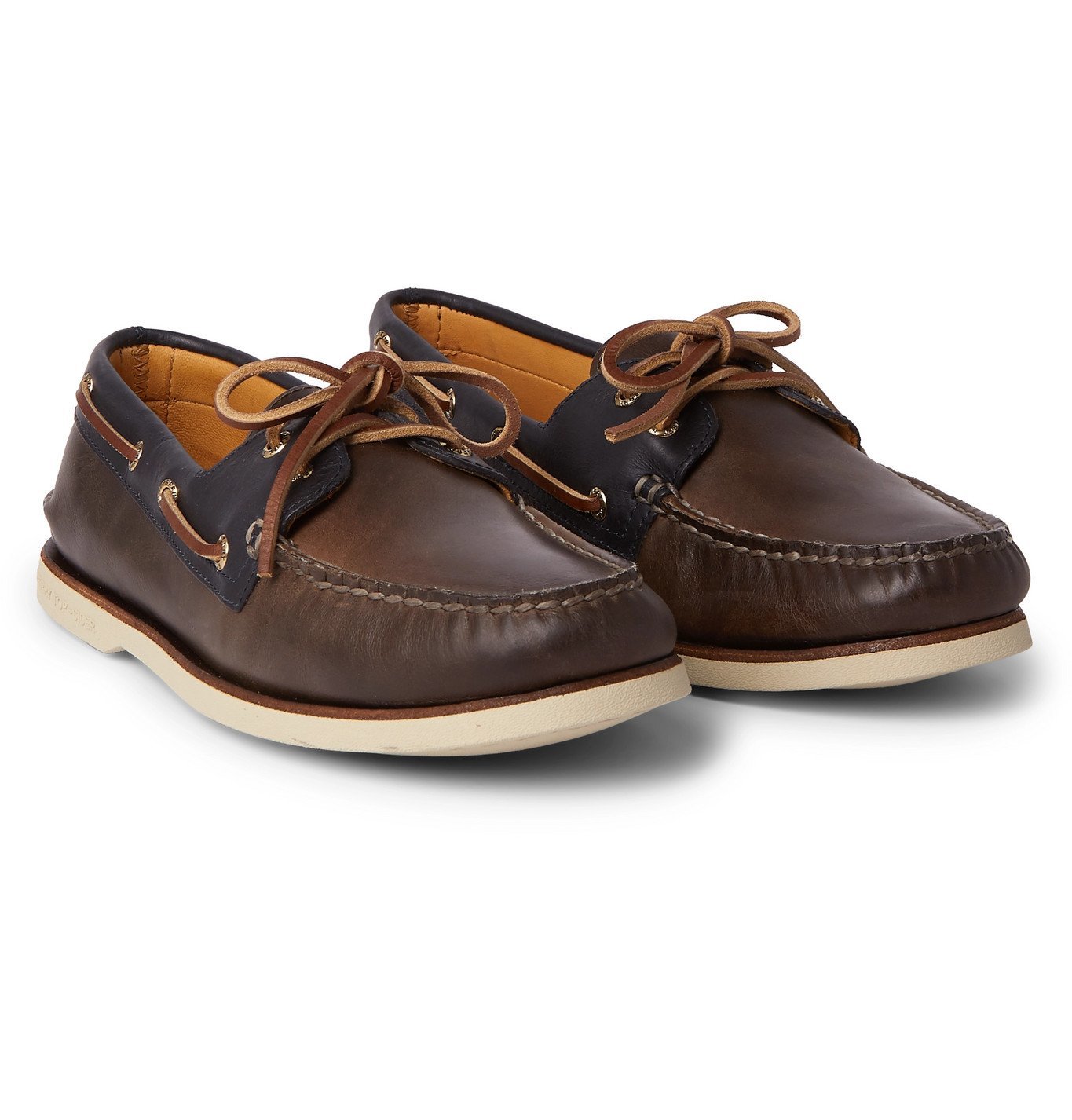 Leather Boat Shoes - Brown Sperry Topsider