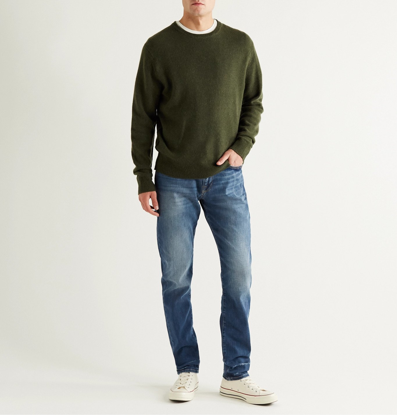 FRAME L'Homme Athletic Denim Jeans Blue Frame Denim