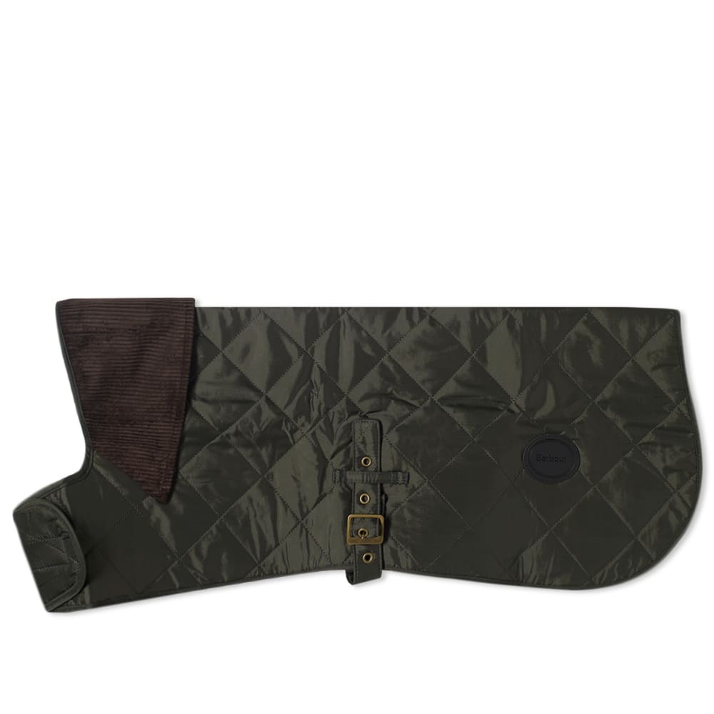 Barbour Men's Quilted Dog Coat in Olive Barbour