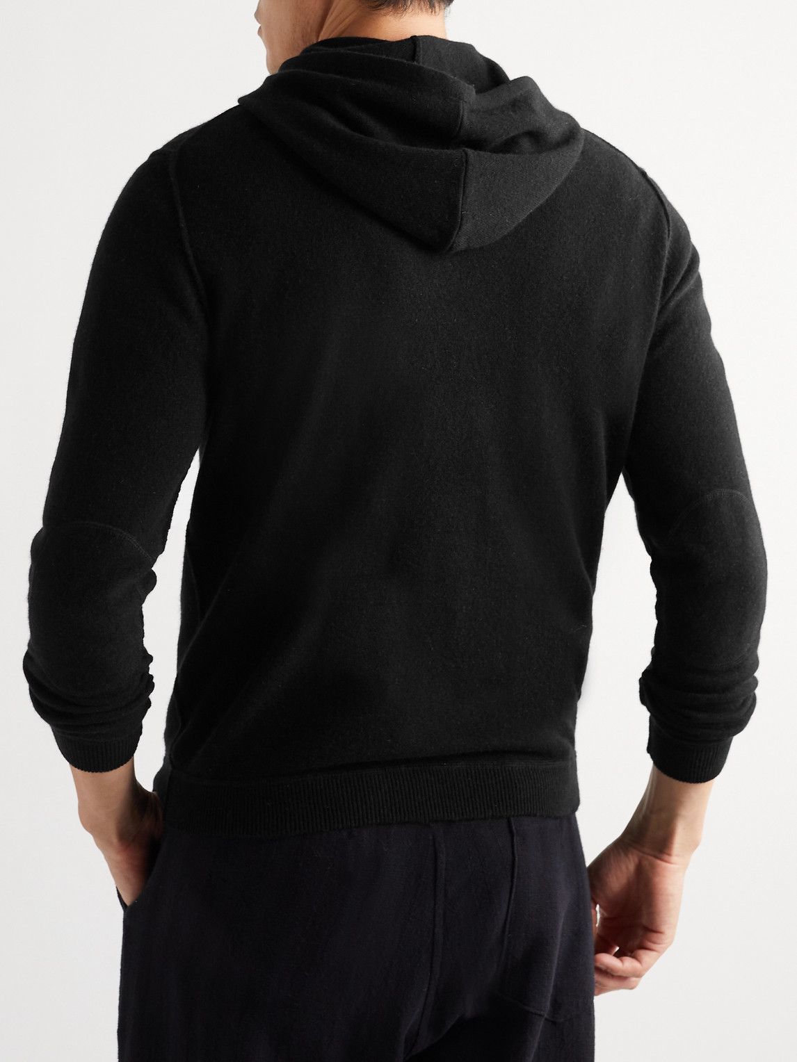Allude - Virgin Wool and Cashmere-Blend Hoodie - Black