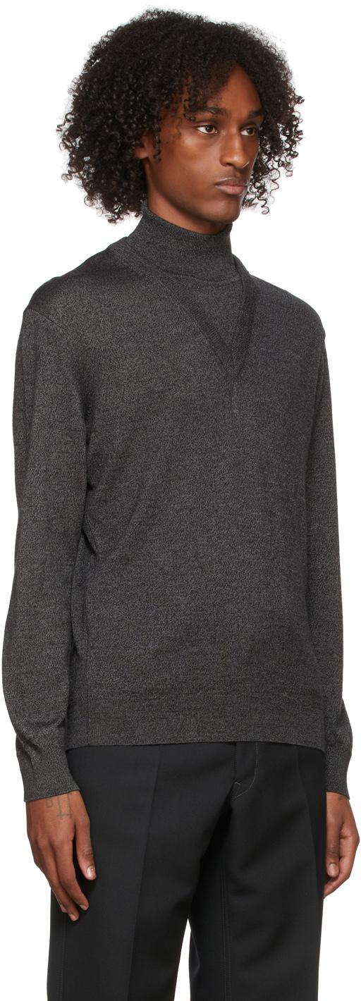 Lemaire Grey Double Layer Turtleneck Lemaire