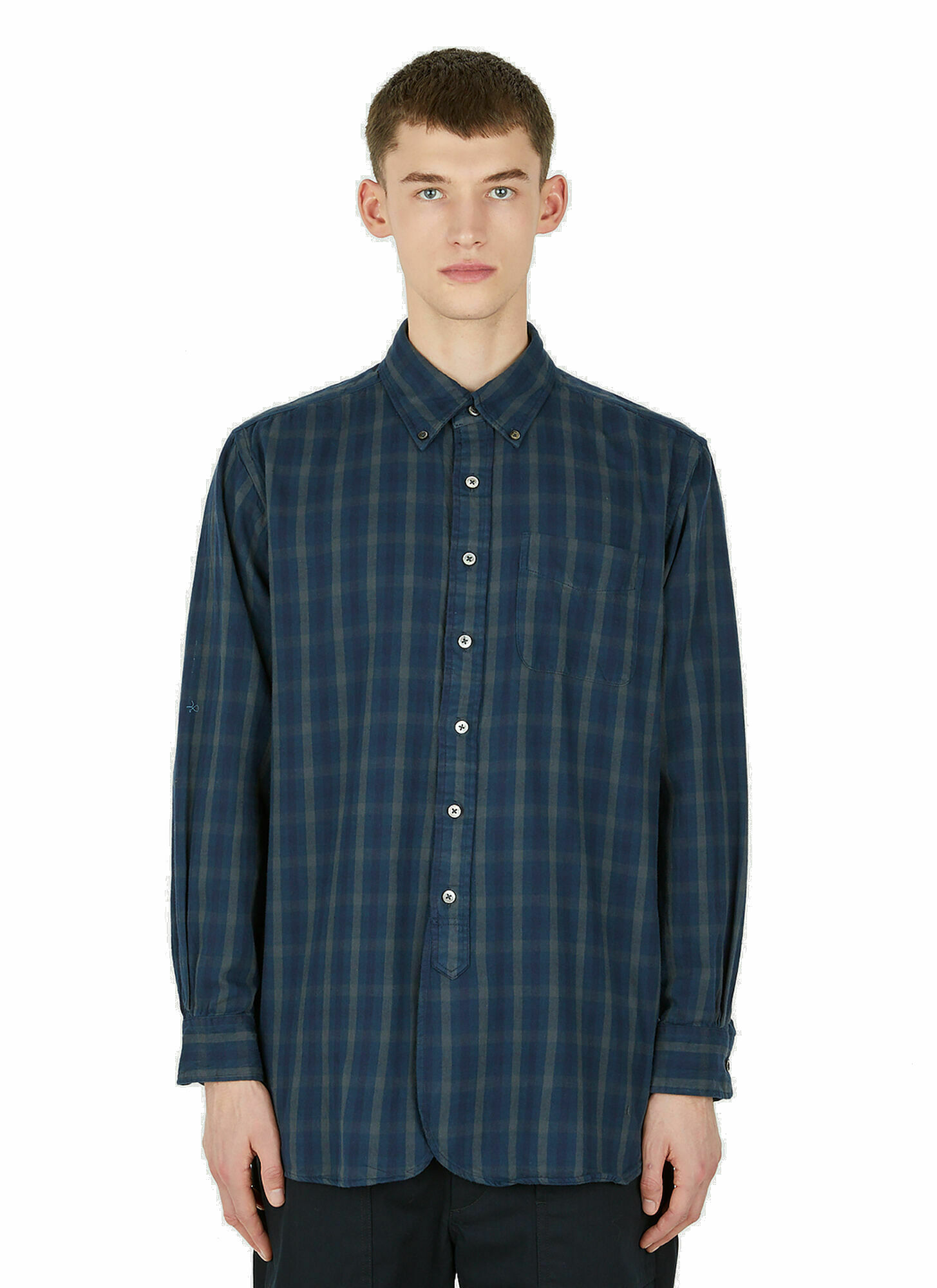 Cagoule Shirt in Blue Engineered Garments