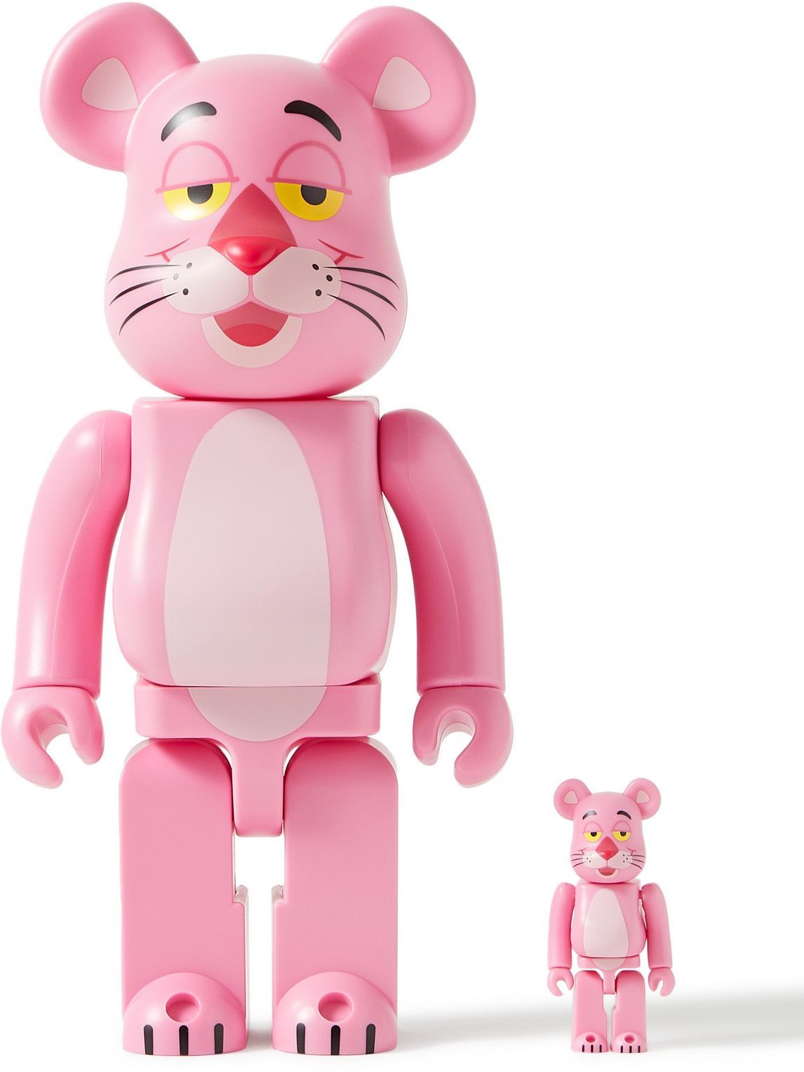 BE@RBRICK - Pink Panther 100% 400% Printed PVC Figurine Set BE@RBRICK