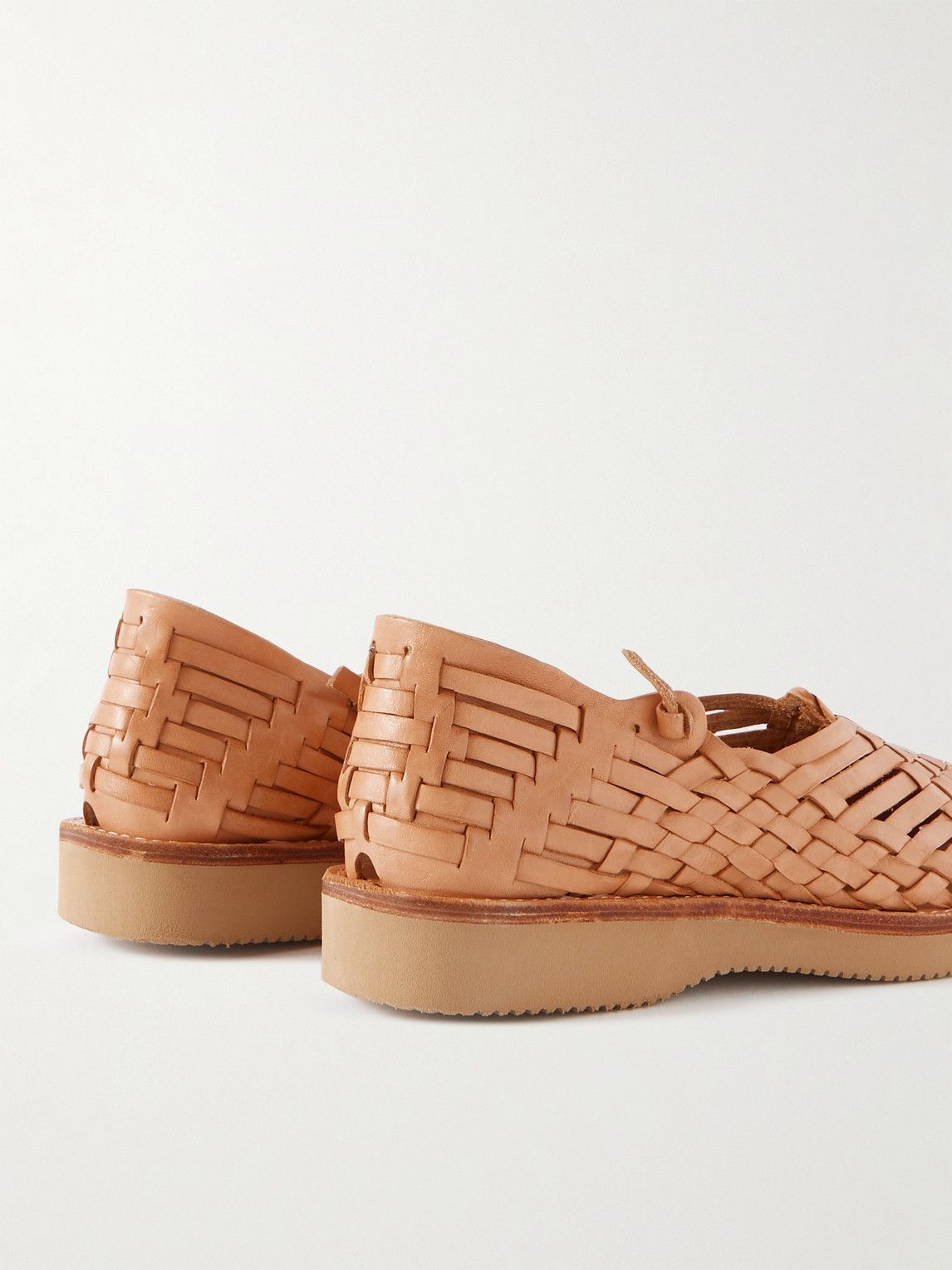 Yuketen - Leo Woven Leather Sandals - Brown Yuketen