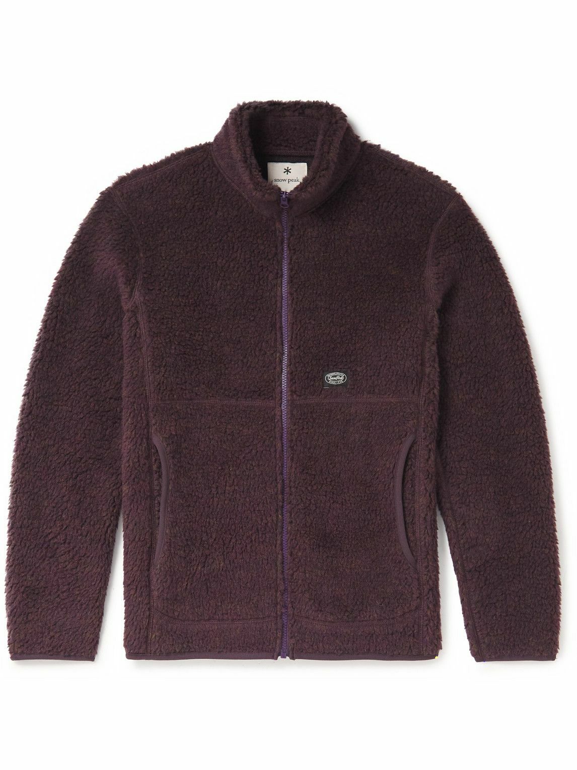 Snow Peak WoolBlend Fleece Jacket Purple Snow Peak