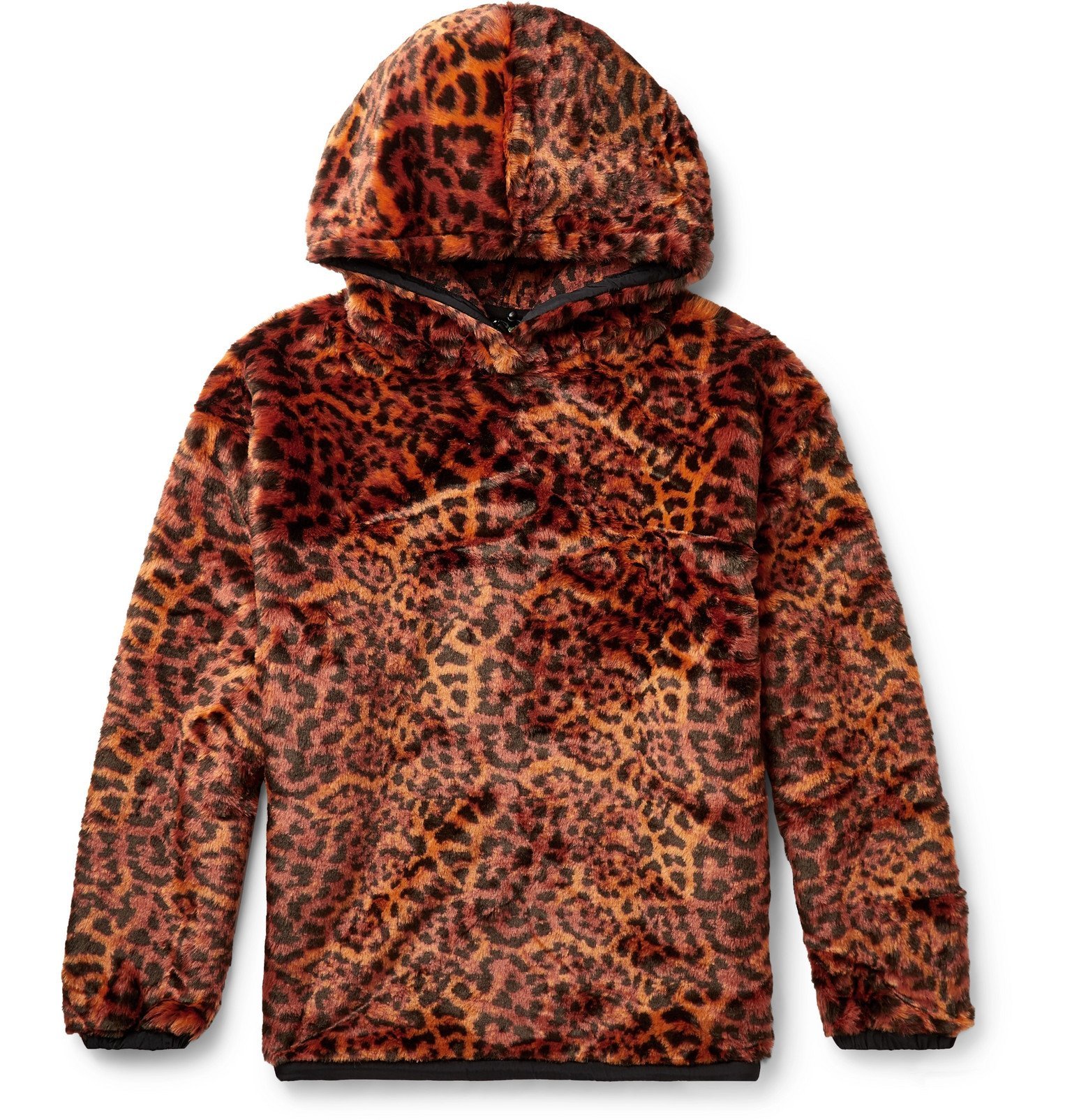 leopard fur hoodie