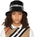 Burberry Kids Black Gabriel Logo Bucket Hat