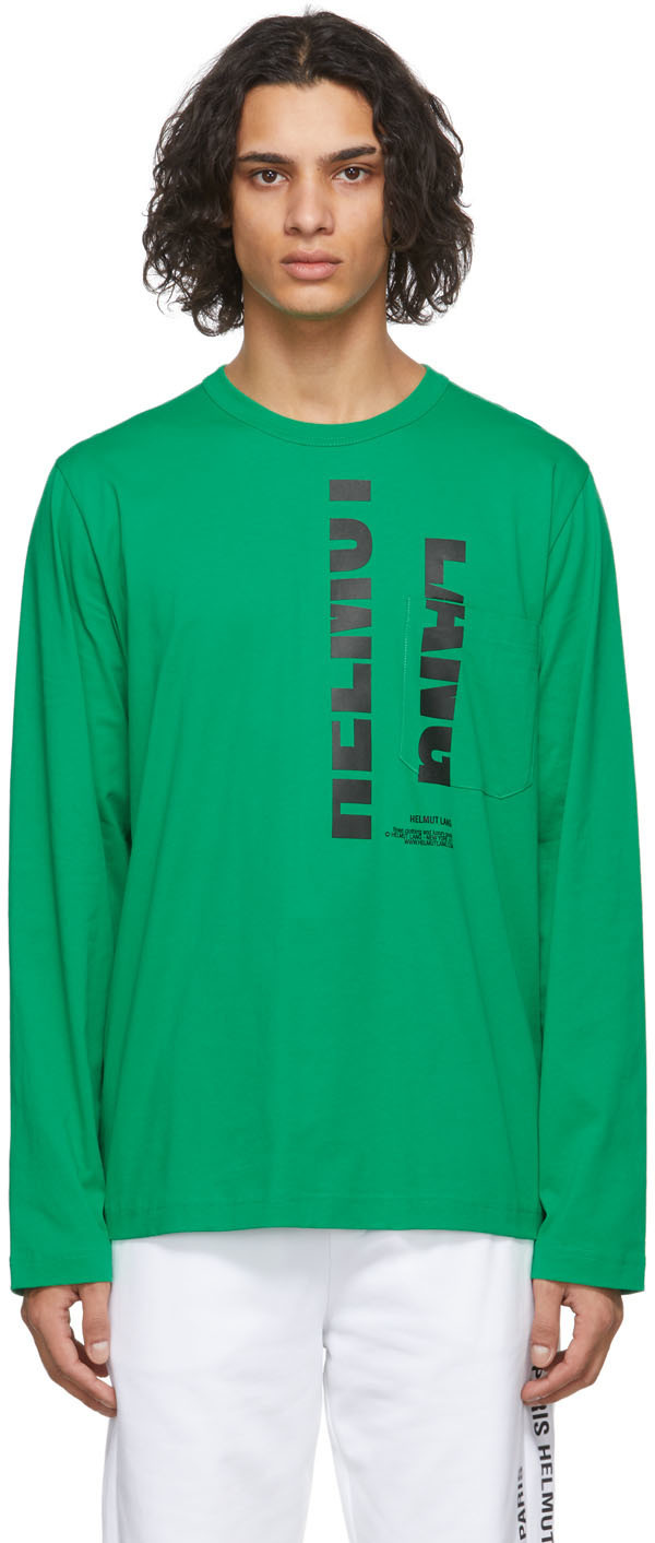 helmut lang green shirt
