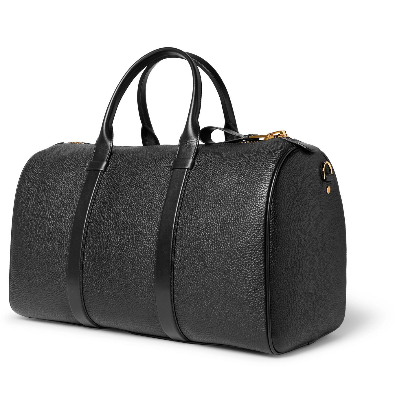 TOM FORD - Buckley Pebble-Grain Leather Holdall - Black TOM FORD