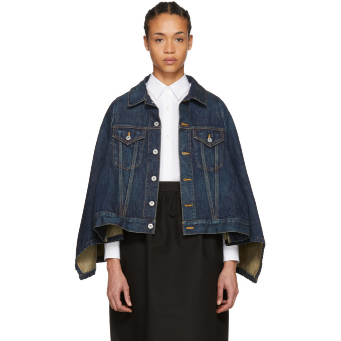 denim cape jacket