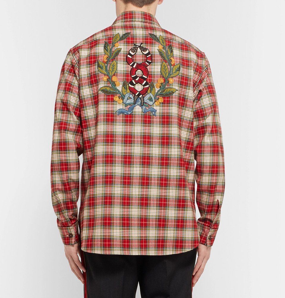 gucci snake flannel