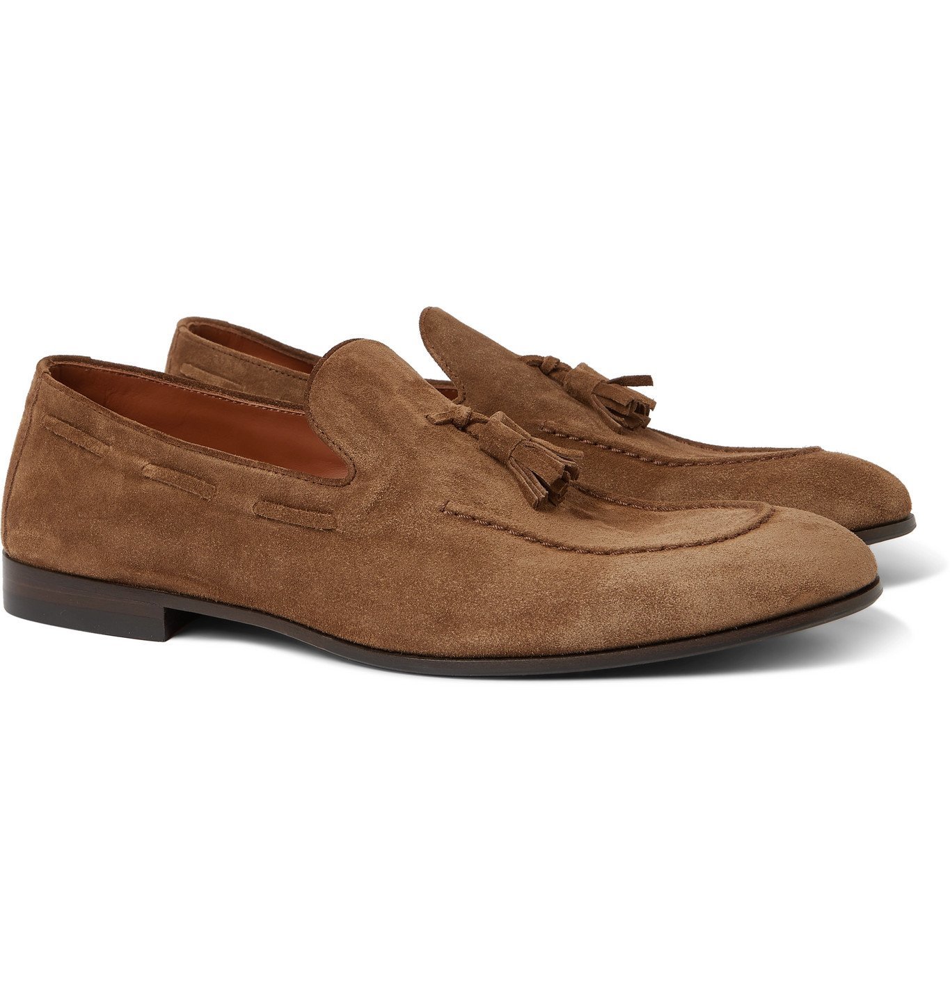 Brunello Cucinelli - Suede Tasselled Loafers - Brown Brunello Cucinelli