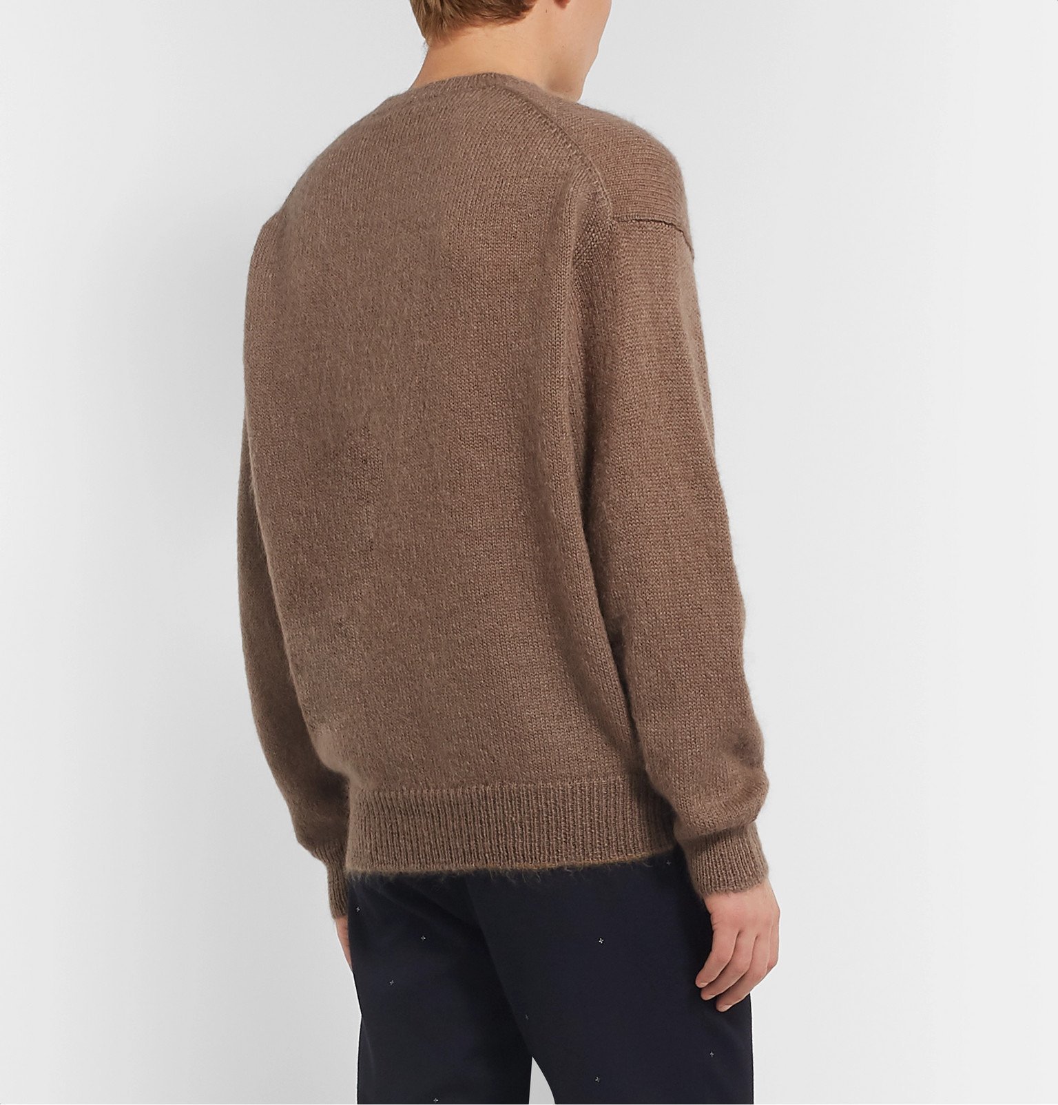 Auralee - Brushed Mohair and Wool-Blend Sweater - Brown Auralee