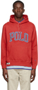Polo Ralph Lauren Red RL Fleece Logo Hoodie