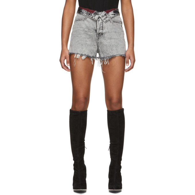 Alexander Wang Grey Denim Bite Flip 